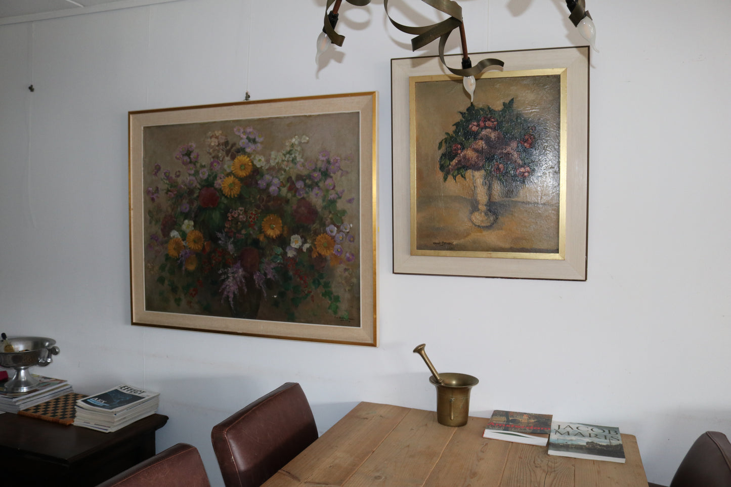 VERKOCHT Hendrika Cornelia 'Rie' De Balbian Verster-Bolderheij (1890 - 1990) bloemen schilderij