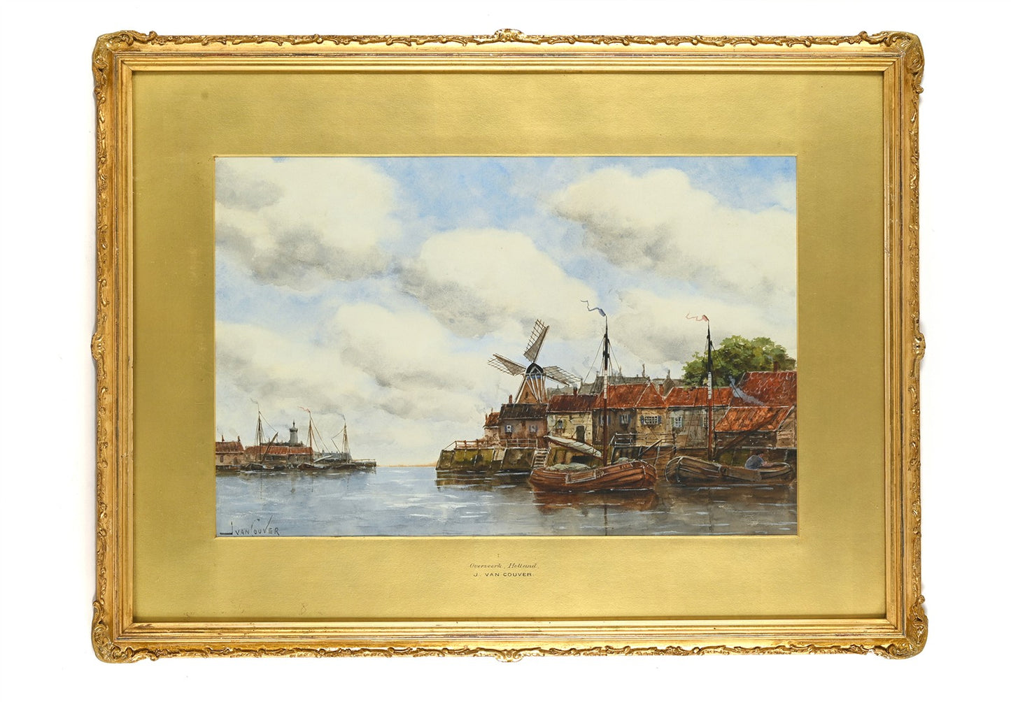 Hermanus Koekkoek II jr. 1836-1909 tekening Overvoorde Holland