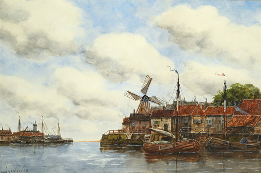 Hermanus Koekkoek II jr. 1836-1909 tekening Overvoorde Holland