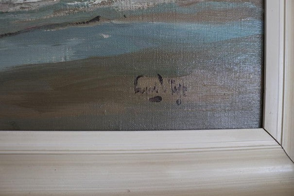 Leendert van der Vlist (1894-1962) zeezicht schilderij