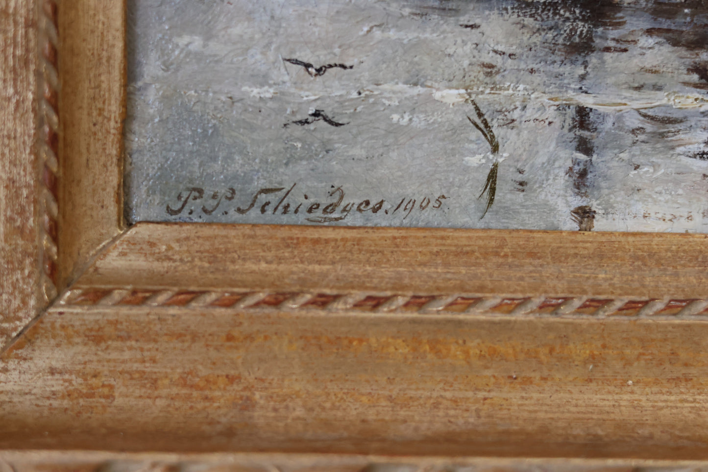 Petrus Paulus Schiedges jr.(1860-1922), olieverf op doek