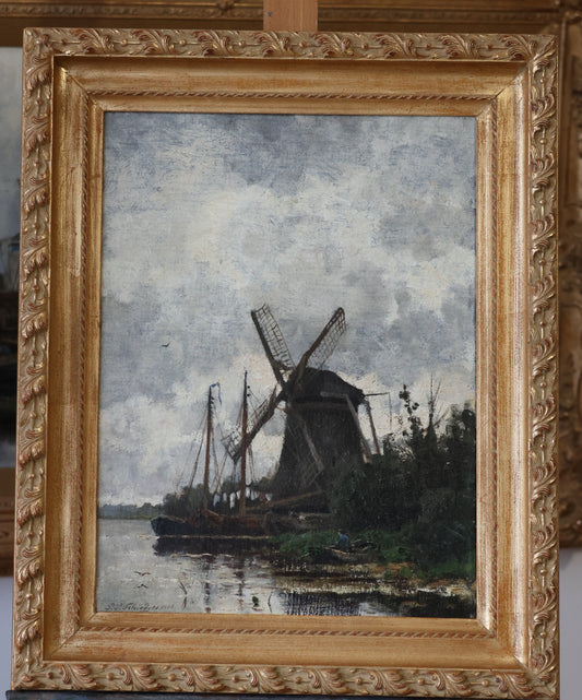 Petrus Paulus Schiedges jr.(1860-1922), olieverf op doek