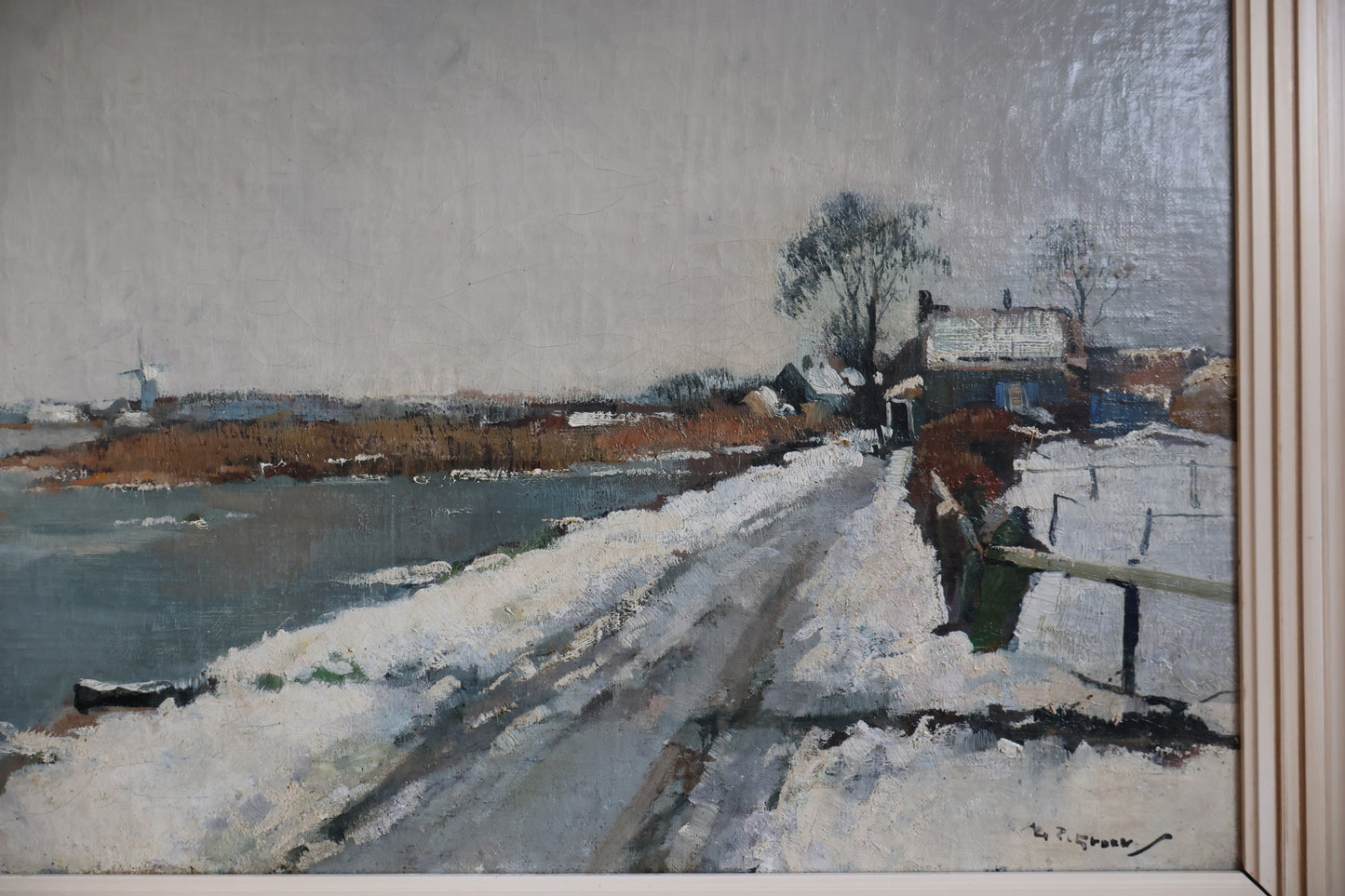 Piet Groen 1886-1964, winters landschap